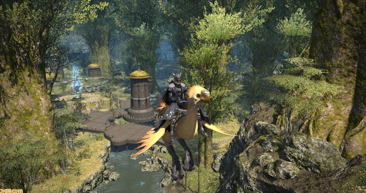 Flying mount capability in A Realm Reborn areas is a feature that was already implemented as of Patch 5.3.